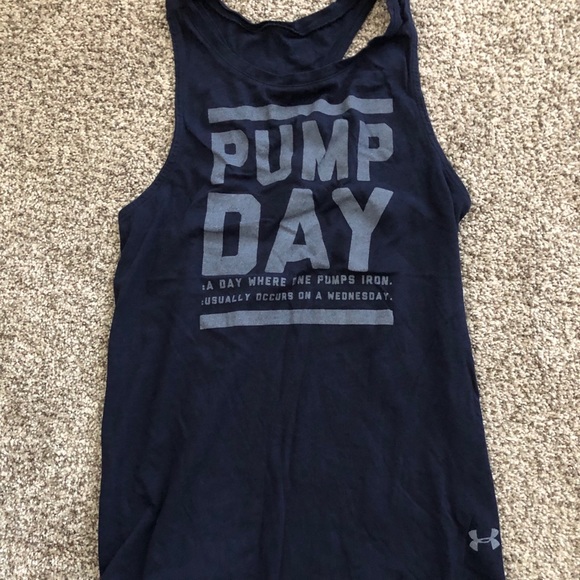 Under Armour navy tank top ‘pump Day’ - Picture 9 of 11
